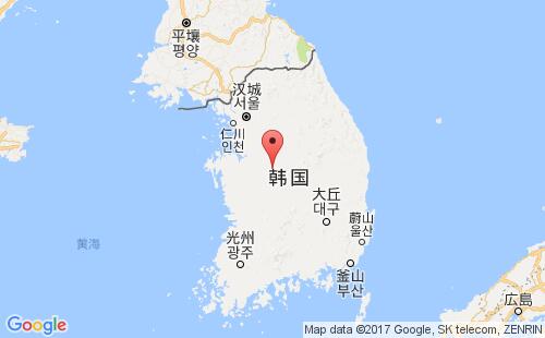 韩国港口地图